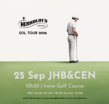 HG Sol Tour - CEN/JHB - Tee Off with Herholdt's SOL Tour 2026!

This national series of golf days is designed to bring together key suppliers, valued clients, and industry stakeholders for meaningful relationship-building and brand exposure.

Join us in setting the stage for a year of connection, competition, and collaboration.